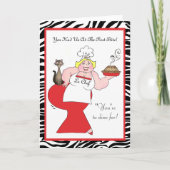 "Je had ons bij de eerste biet!" Thank You kaarten (Voorkant)