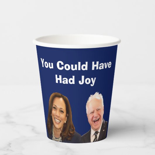 Je had vreugde kunnen hebben papieren bekers (Voorkant)