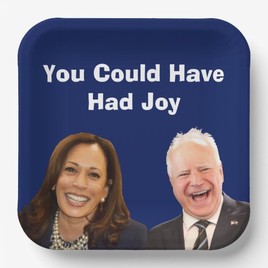 Je had vreugde kunnen hebben papieren bordje (Voorkant)