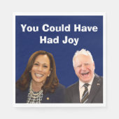 Je had vreugde kunnen hebben servet (Voorkant)