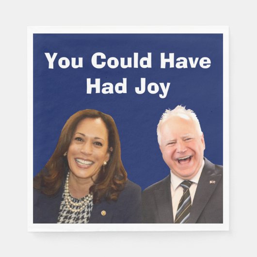 Je had vreugde kunnen hebben servet (Voorkant)