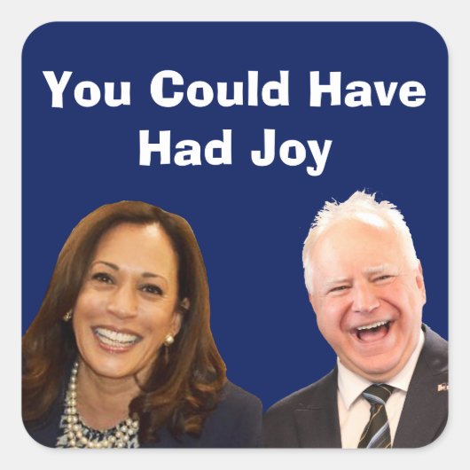 Je had vreugde kunnen hebben vierkante sticker (Voorkant)