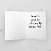 **** JE HAND IN DE MIJNE**** REST VAN ONS LEVEN FEESTDAGEN KAART (Binnen)