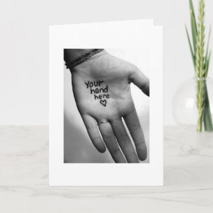 **** JE HAND IN DE MIJNE**** REST VAN ONS LEVEN FEESTDAGEN KAART