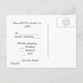 Je hand vasthouden uitnodiging briefkaart (Achterkant)