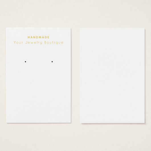 Je handgemaakte Boutique Visitekaartjes (Voorkant /achterkant)