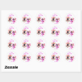 Je Happy Mail is hier Ronde Sticker (Vel)