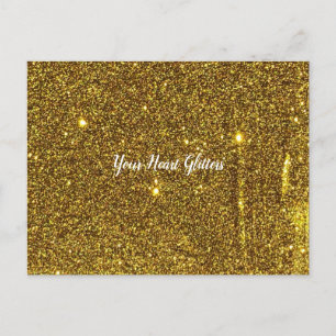 Je hart Glitter Briefkaart
