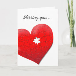 Je hart puzzel kaart missen