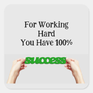 Je hebt 100% succes Sticker