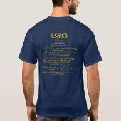 Je hebt 74, OSHIED!!! laatste T-shirt (Achterkant)