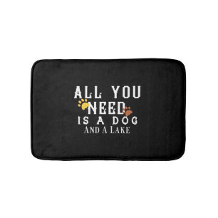 Je hebt alleen een hond en een meer nodig badmat
