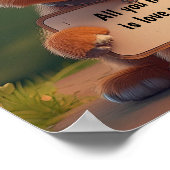 Je hebt alleen liefde en een hond nodig. poster (Hoek)