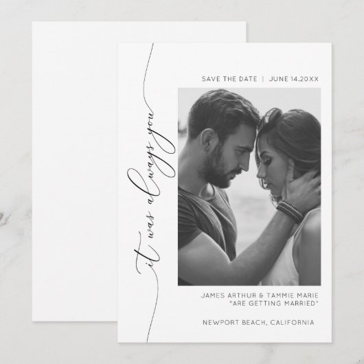 Je hebt altijd de datumkaart opgeslagen kaart (Voorkant / Achterkant)