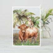 Je hebt altijd mijn achterkat gehad feestdagenkaart (Staand voorkant)