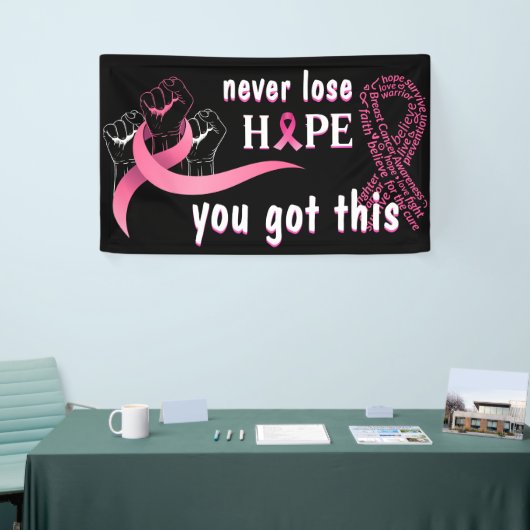 Je hebt borstkanker overlevende banner ideeën (Beurs)