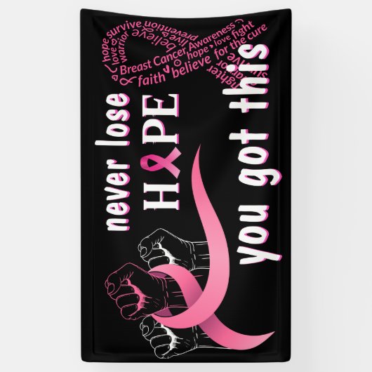 Je hebt borstkanker overlevende banner ideeën (Verticaal)