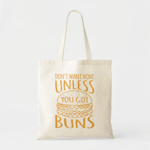Je hebt Buns Cheeseburger Hamburger Burger Food Gr Tote Bag