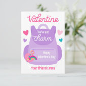 Je hebt Charm Sleutelhanger Valentijn Classroom Ka Kaart (Staand voorkant)