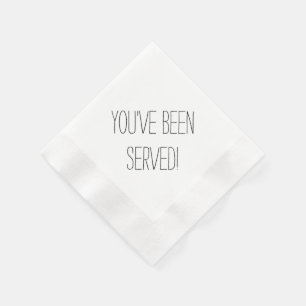 Je hebt Custom Napkins gediend Servet