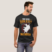 Je hebt de Bikes met Cute Bull Rider. T-shirt (Voorkant volledig)
