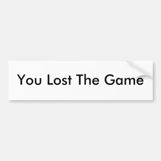 Je hebt de Bumpersticker verloren (Voorkant)