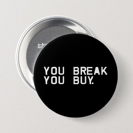 Je hebt de Button voor kopen verbroken (Voorkant /achterkant)