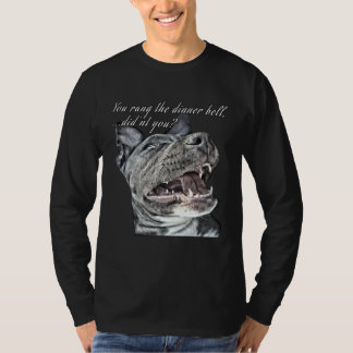 Je hebt de etensbel geluid  Hond en Kat  voor Mann T-shirt