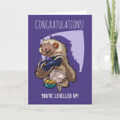 Je hebt de gamer luiaard in de Cartoon van Pants g Kaart (Voorkant)