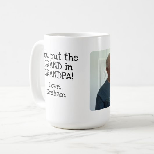 je hebt de grand in afbeelding mok gezet (Voorkant links)