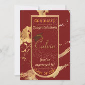 Je hebt de Kaart van het Marble Afstuderen gemaakt (Voorkant)