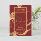 Je hebt de Kaart van het Marble Afstuderen gemaakt (Staand voorkant)