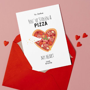 Je hebt de Kaart van Pizza My Heart Valentijns