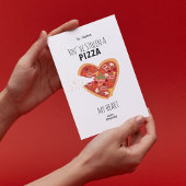 Je hebt de Kaart van Pizza My Heart Valentijns