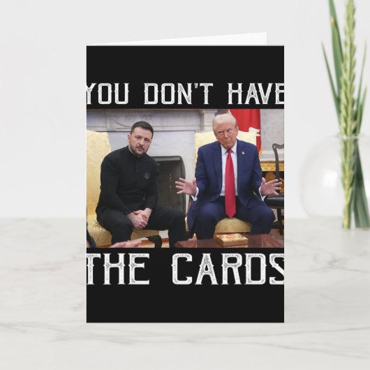 Je hebt de kaarten niet president Donald Trump  (Voorkant)