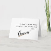 Je hebt de minimalistische grappige Miss You gemaa Kaart (Voorkant)