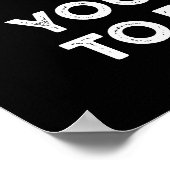 Je hebt de moed gehad om Veggie Pun Dark BG te ver Poster (Hoek)