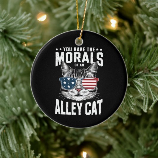 Je hebt de moraal van een Alley Cat grappige grap Keramisch Ornament (Boom)
