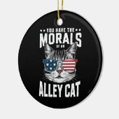 Je hebt de moraal van een Alley Cat grappige grap Keramisch Ornament (Links)