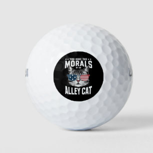Je hebt de moraal van een zwerfkat Grappige grap  Golfballen