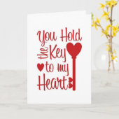 JE HEBT DE SLEUTEL EN JE BENT "MIJN PERSOON" LIEFD KAART (Gele Bloem)