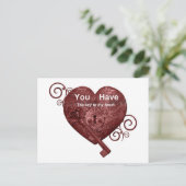 Je hebt de sleutel tot mijn hart briefkaart (Staand voorkant)