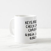 Je hebt de sloten goed gecontroleerd koffiemok (Voorkant links)