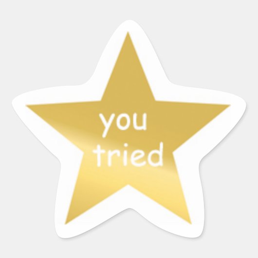 Je hebt de sticker geprobeerd (Voorkant)