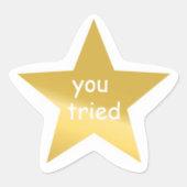 Je hebt de sticker geprobeerd (Voorkant)