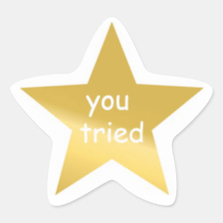 Je hebt de sticker geprobeerd