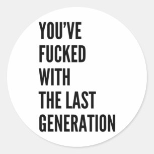 Je hebt de Sticker van de laatste generatie uitgev