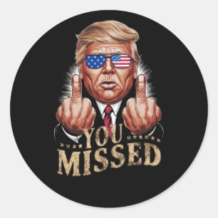 Je hebt de verkiezing van Donald Trump in de VS ge Ronde Sticker