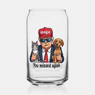 Je hebt de verkiezing van Save the Pets Trump opni Blikvorm Glas