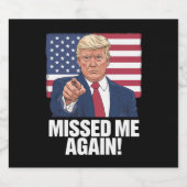 Je hebt de verkiezingen van Trump 2024 gemist Bier Etiket (Enkel label)